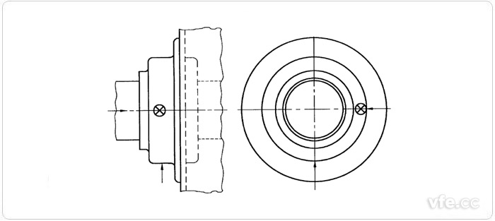 不可拆卸零部件電機(jī)不能按圖1測量時的測量點(diǎn)